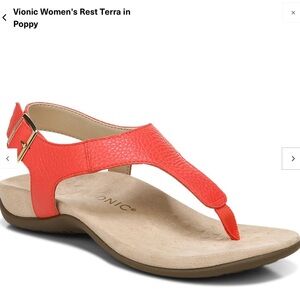 VIONIC Terra Rest in Poppy - NEW! Size 8